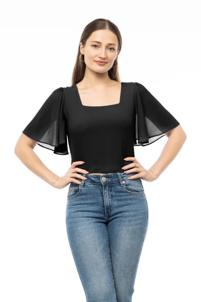 Smocked Square Neck Crop Top
TB118608/2602