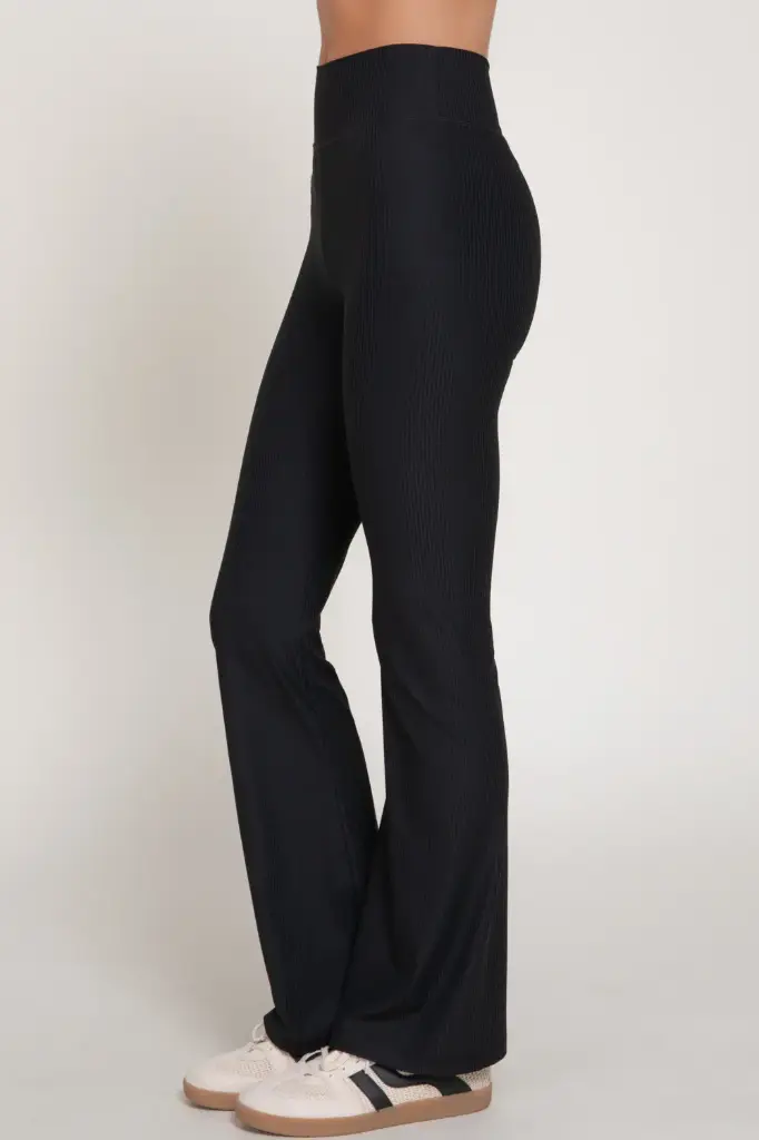 Flare Ribbed Workout Pants W Fold
P14859/2602