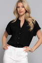 S/S Button Down Dolman Top
T14238/2602