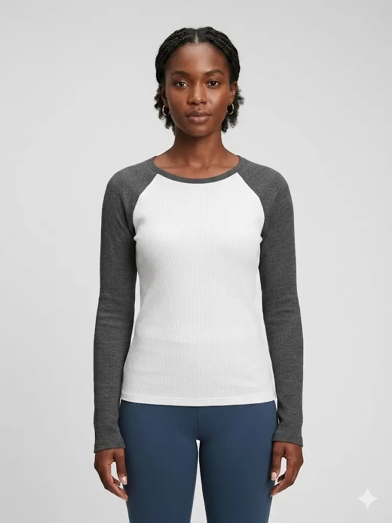 Color Block Knitted L/S 
T13668/2409