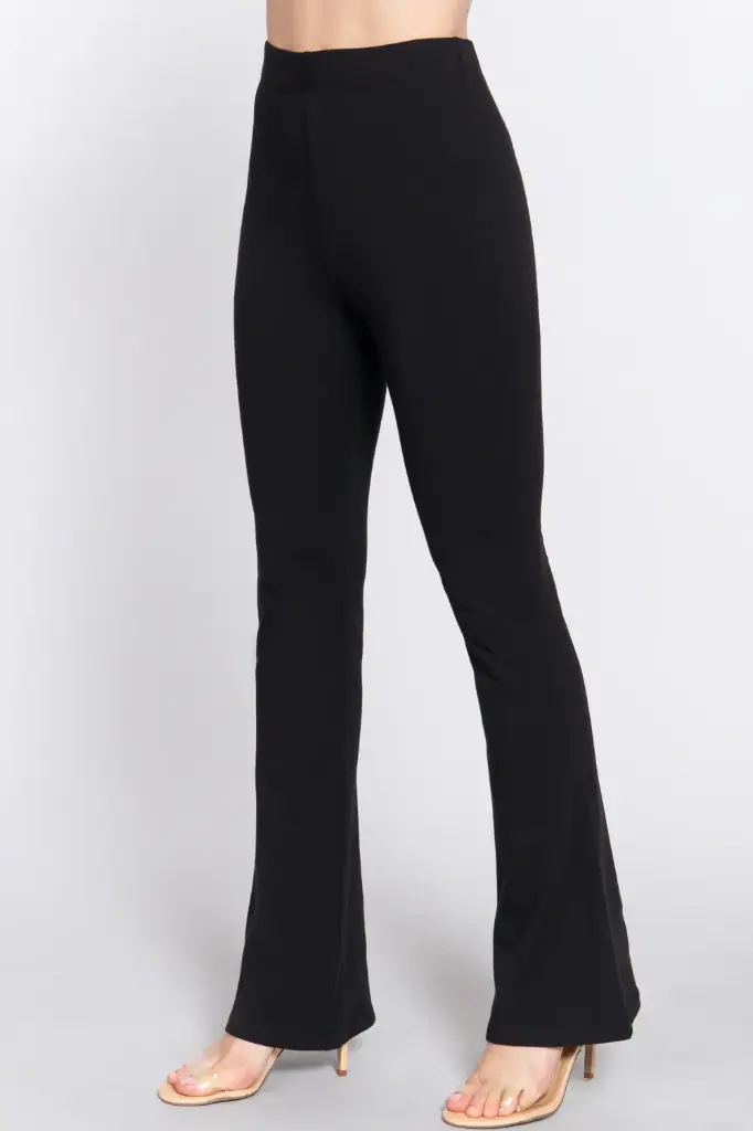 Elastic Waist Slim Flare Yoga Pants
P13392/2511