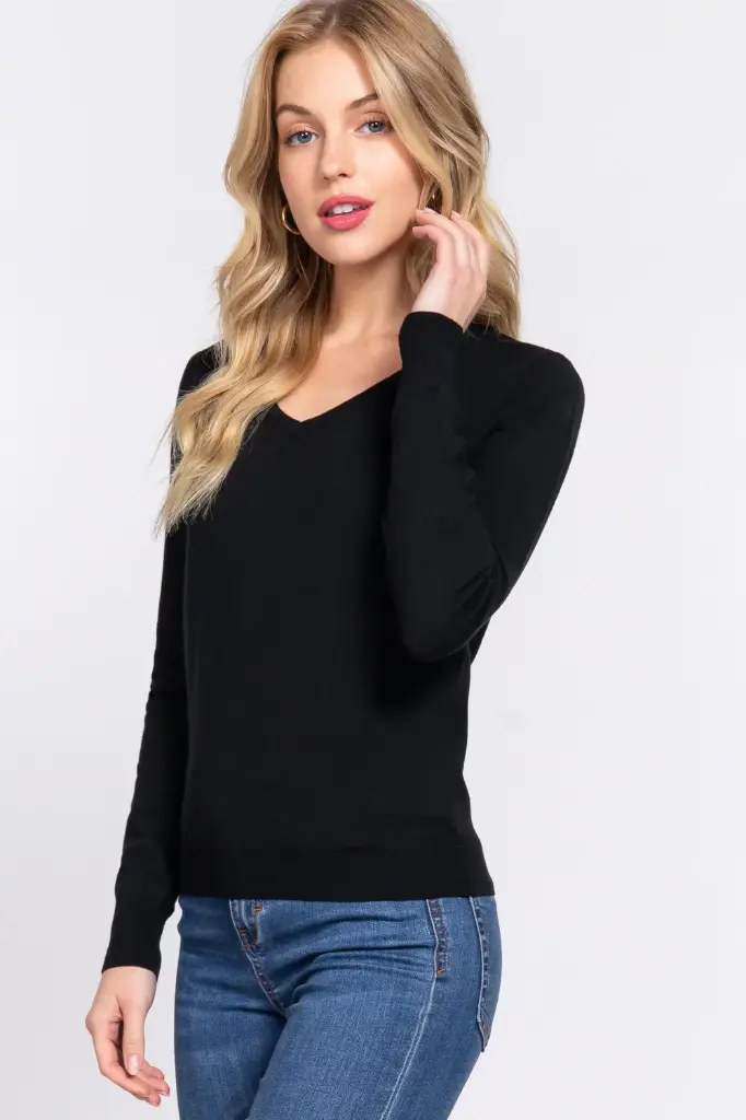 Long Sleeve V Neck Sweater
SW13686/2512