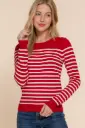 L/S Crew Neck Stripe Sweater
SW13706/2512