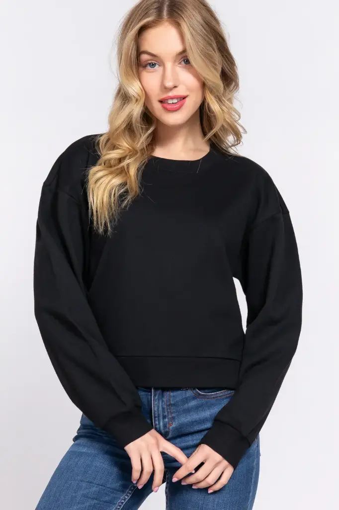 L/S RN Crop Sweatshirt
T13736/2512