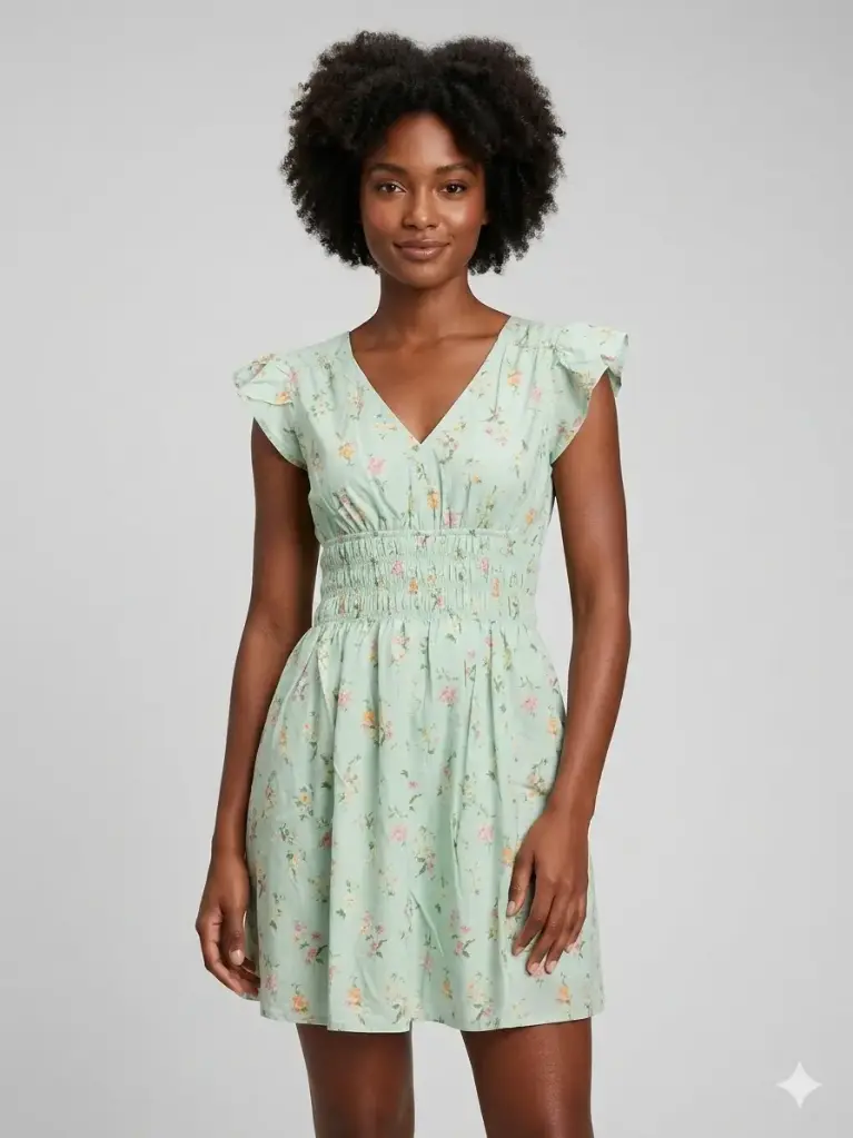 Floral V Neck S/S Mini Dress
CR2231A/2512