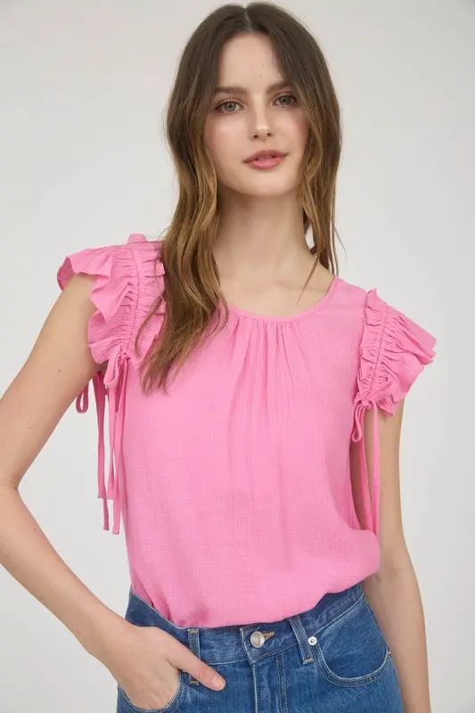Ruffle Drawstring Detail Blouse
TB8802/2512