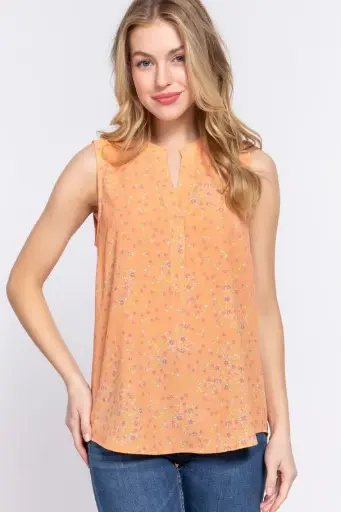 Sleeveless Printed Woven Top
T13404/2512