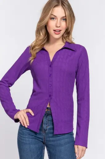 L/S Button Down Textured Shirt
T13753/2512