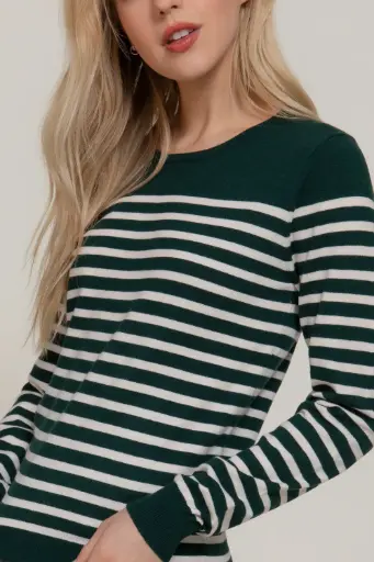 L/S Crew Neck Stripe Sweater
SW13706/2512