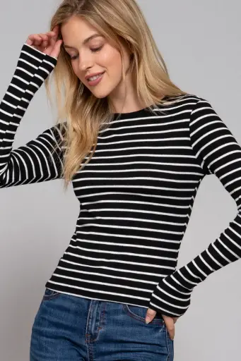 L/S Crew Neck Yarn Dyed Stripe
T14037/2512