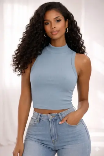 HN Sleeveless Ribbed Crop Top
TW1616/2512