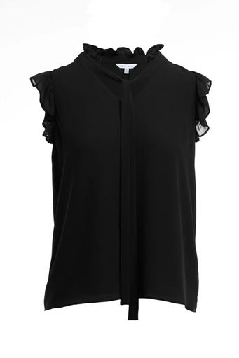 Cap Sleeve Blouse W Frill & Tie
DB114902/2602