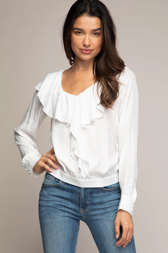 Ruffled V Neck Top
SB112127/2602