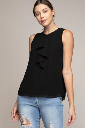 Ruffle Keyhole Sleeveless Top
ST112976/2602